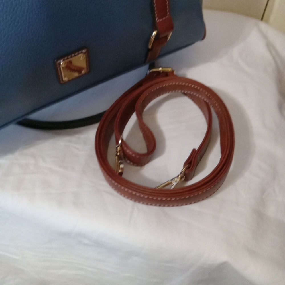 Blue and Brown Women's Handbag - Picture 3 of 13